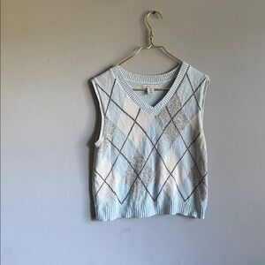 Sincerely Jules Light Blue Knit Sweater Vest